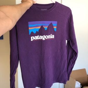 Purple longsleeve Patagonia shirt